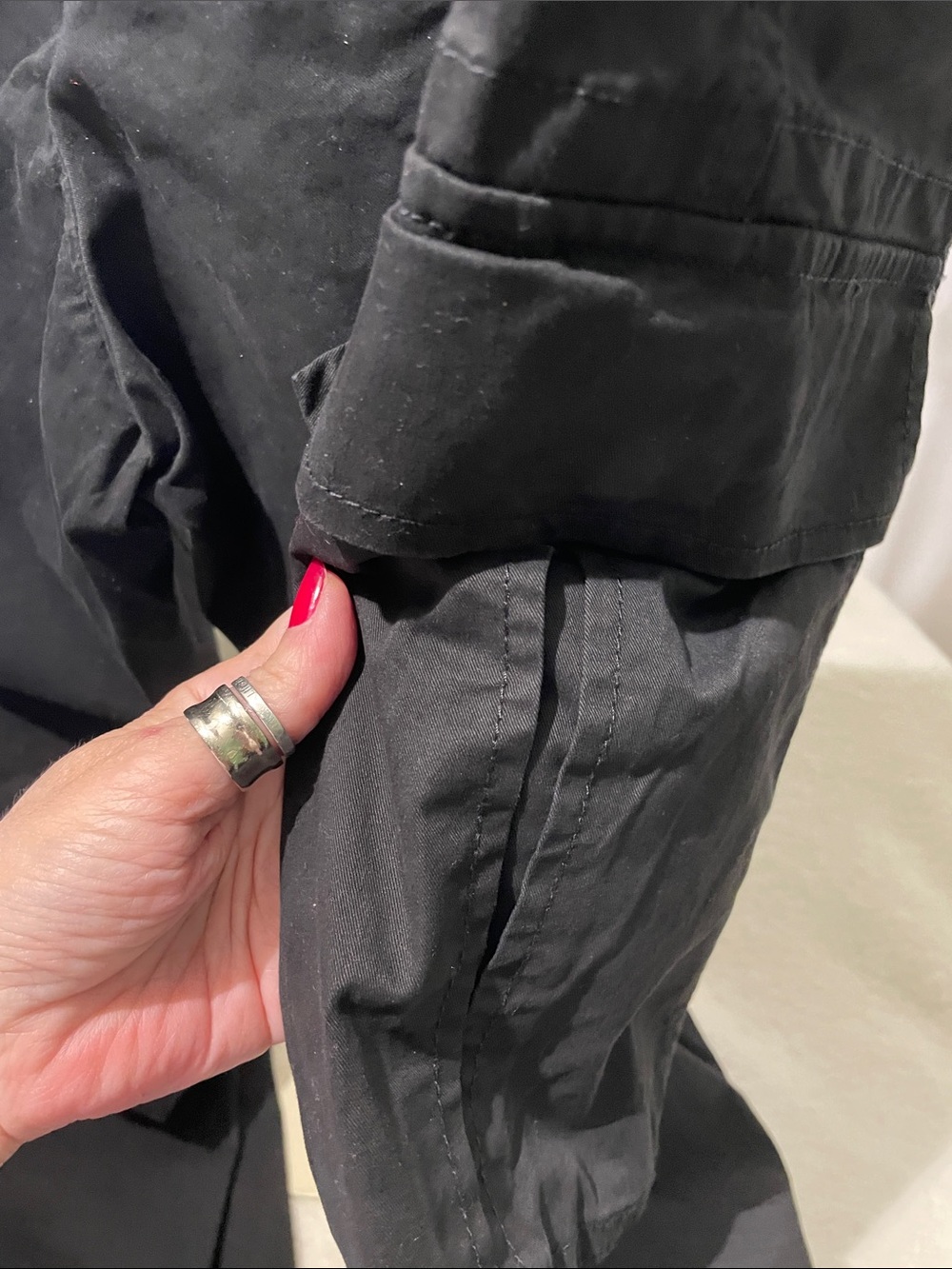 NEW π No Boundaries Black Men's Cargo Pants with Drawstring Waist - Picture 7 of 16